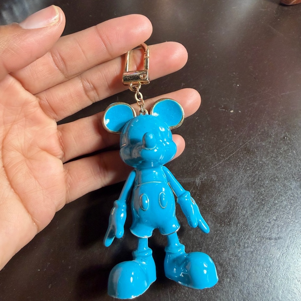 Blue Mickey Mouse Character Keychain